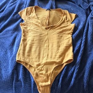 Mustard yellow bodysuit